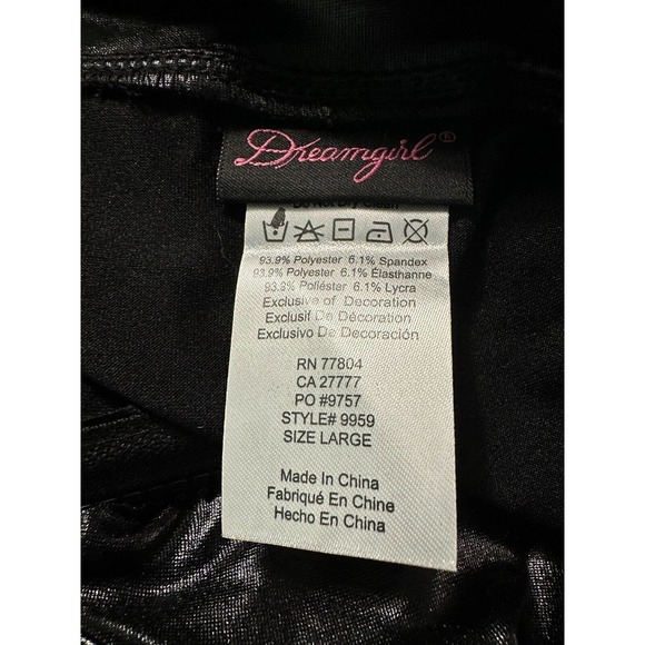 Dreamgirl Womens Cat Fight Costume Large Jumpsuit, Mask With Cat Ears‎ and Belt - Picture 12 of 12